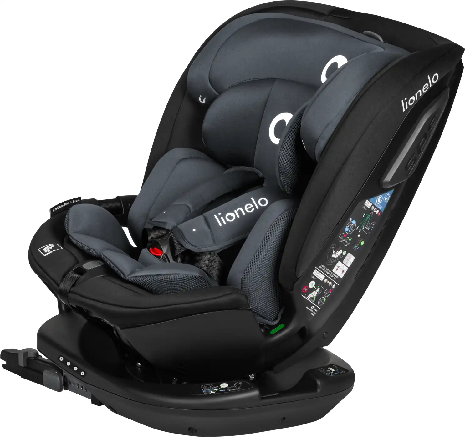 Автокрісло Lionelo Bastiaan RWF i-Size Grey Stone